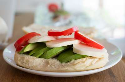 Tomato Mozzarella Avocado Sandwich by Erik